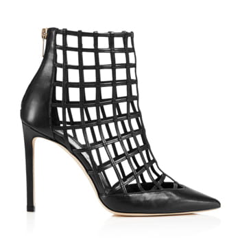 Jimmy Choo Sheldon 100 Black Nappa Leather Booties