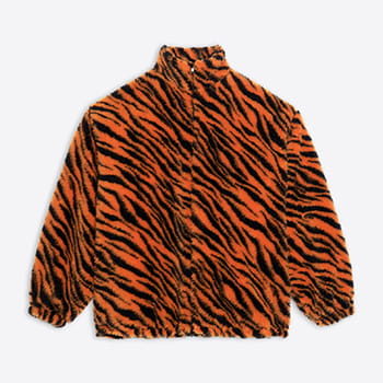 Balenciaga Year of the Tiger Zip-Up Jacket in Orange