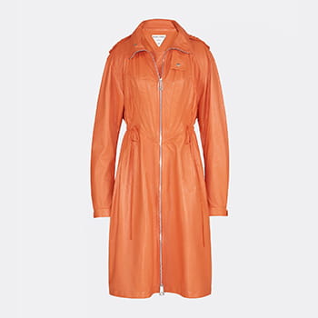 Bottega Veneta Parka in Papaya