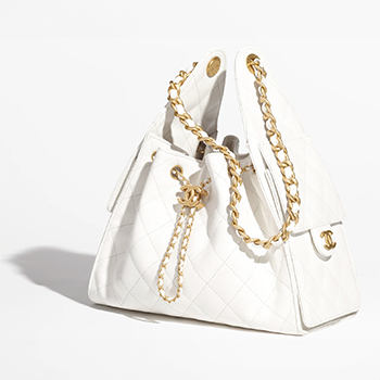Chanel Chanel 25 Small Handbag in White