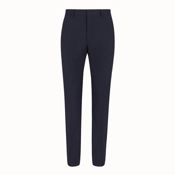 Fendi Blue Wool Trousers