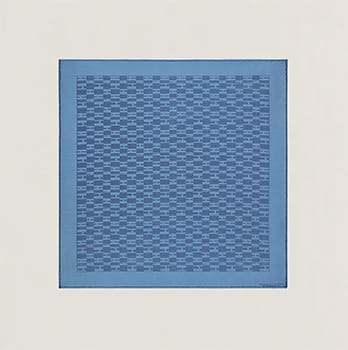 Hermès Façonee Grand H Pocket Square in Seychelles