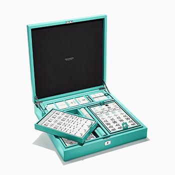 Tiffany & Co. Mahjong Set in a Tiffany Blue Leather Box 