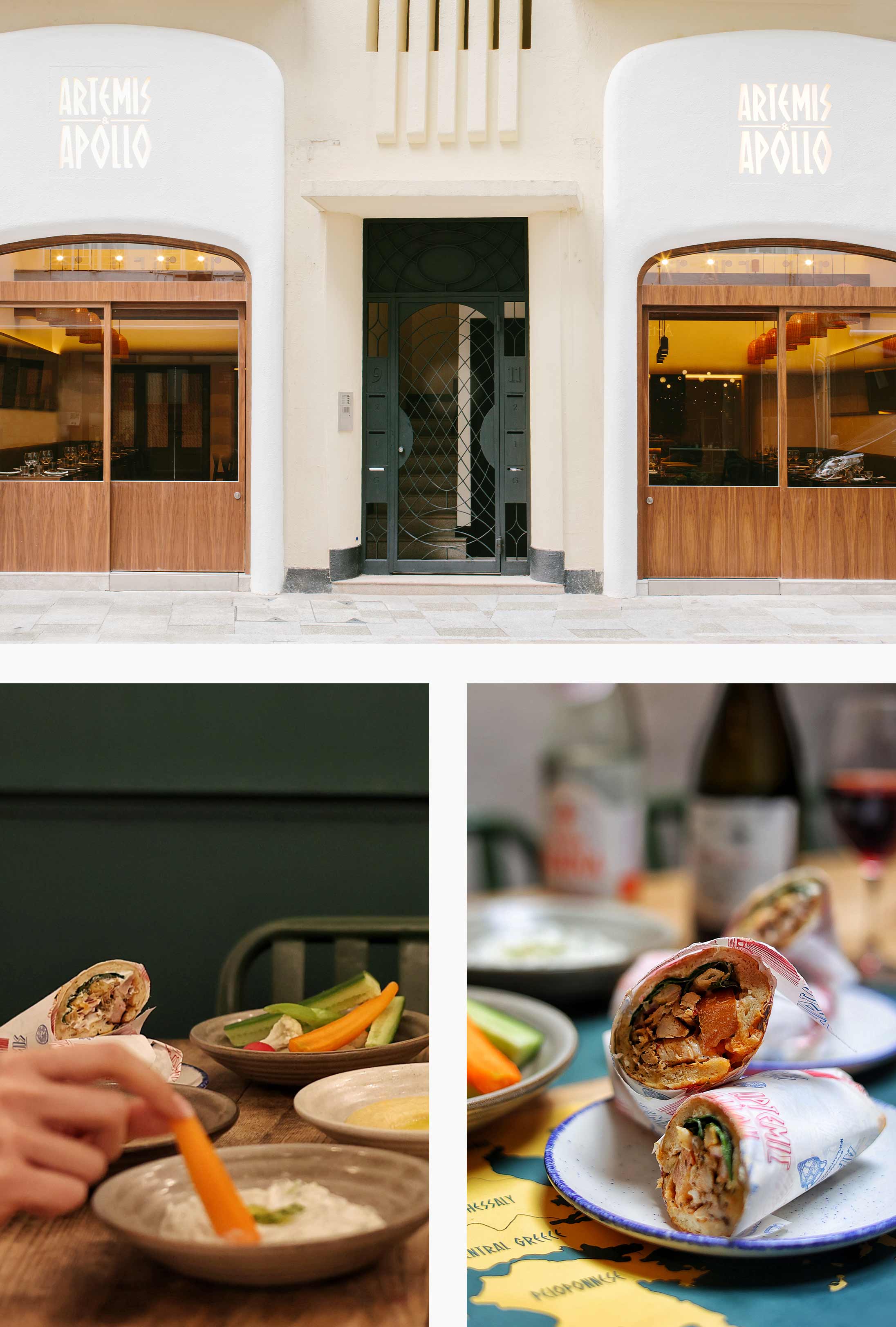 Dishes at Artemis & Apollo in Starstreet Precinct