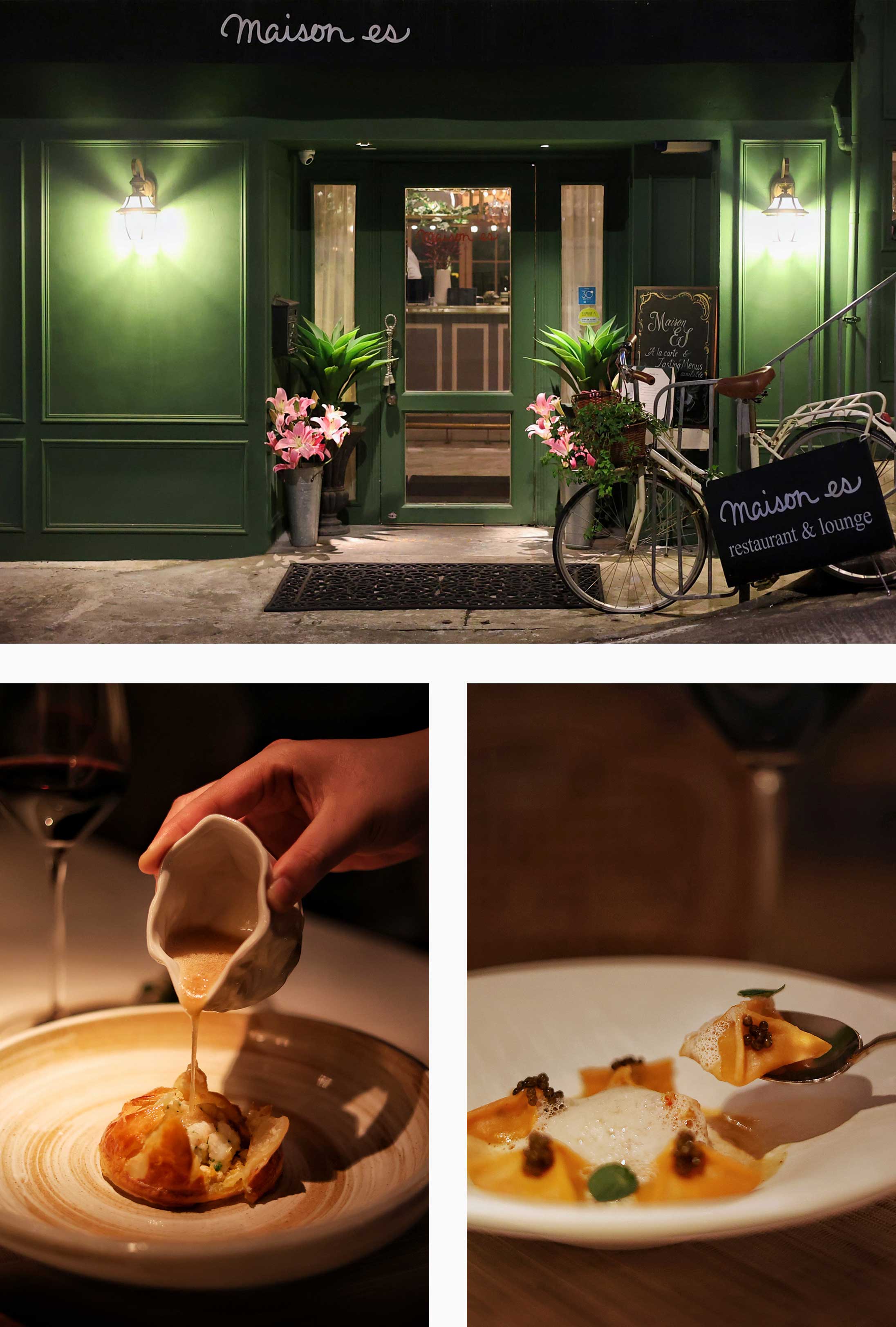 Dishes at Maison ES in Starstreet Precinct