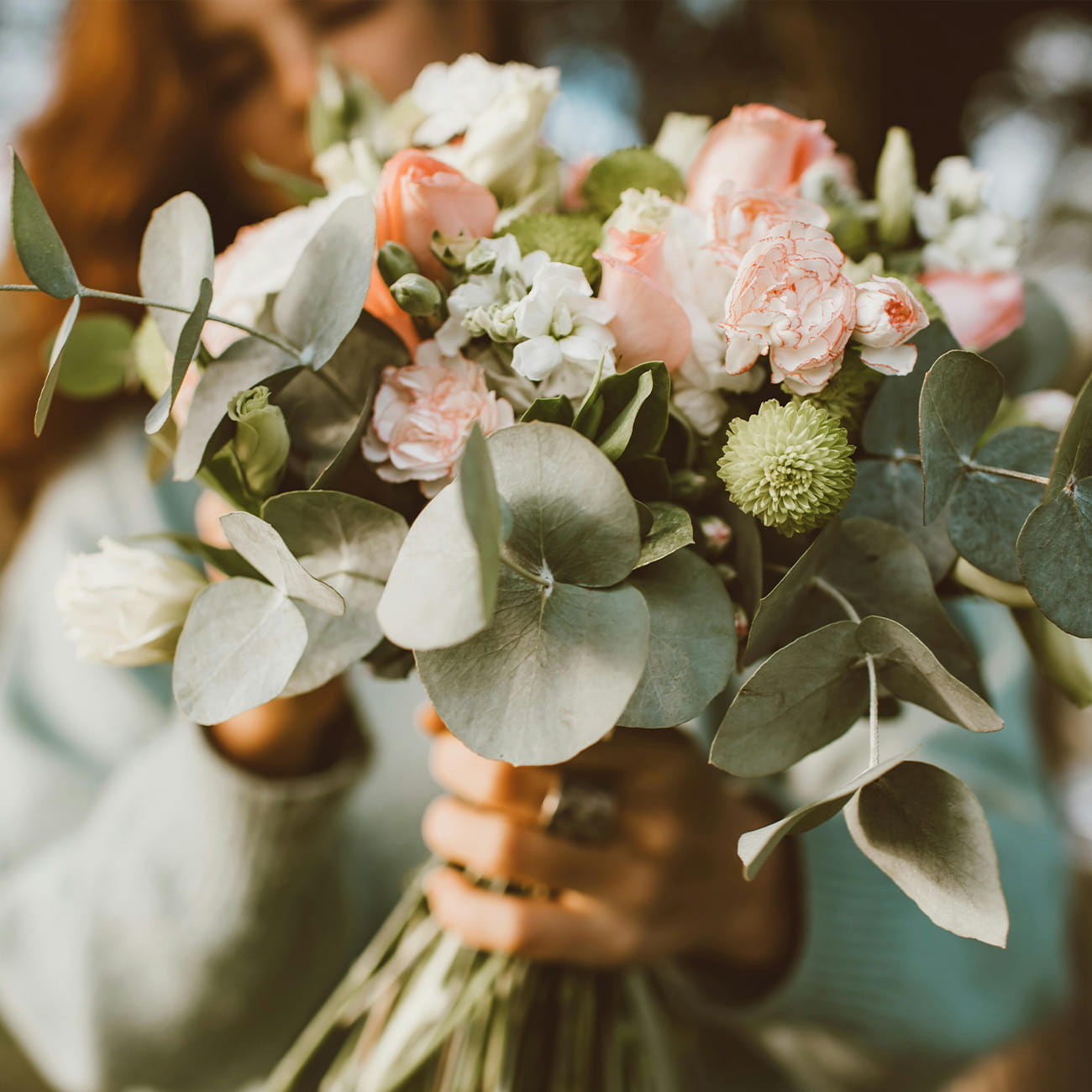 A bouquet of flowers for Valentine's Day