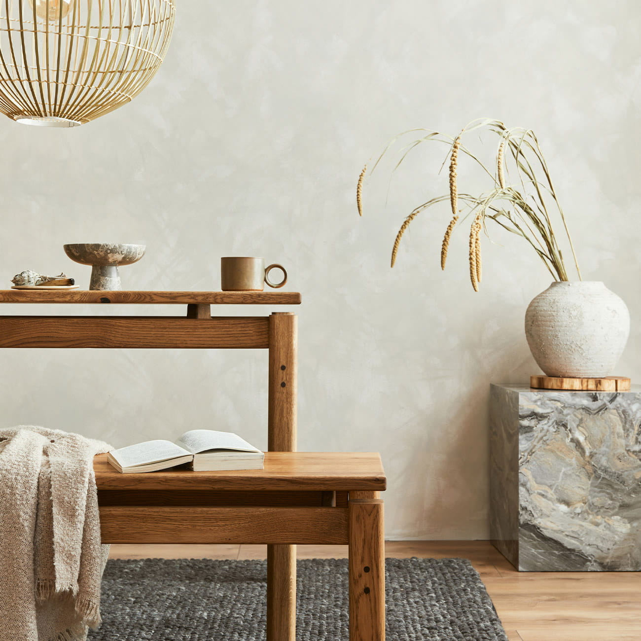 A wabi-sabi room