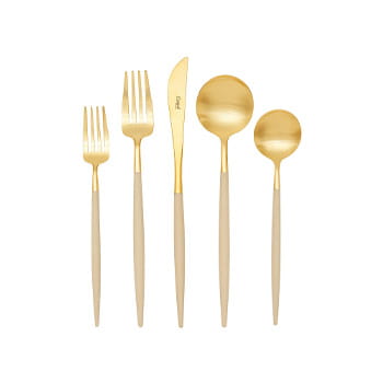 Cutipol Goa 5 Piece Cutlery Set in Ivory available at Lane Crawford Home 