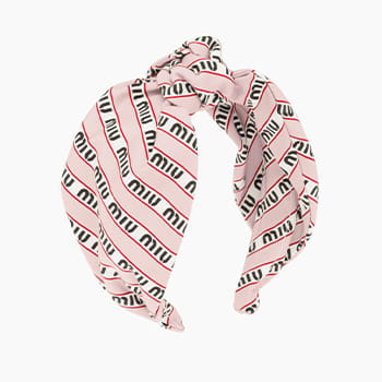 Miu Miu Print Faille Headband