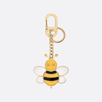 Dior x KAWS Bee Key Ring In Brass And Resin