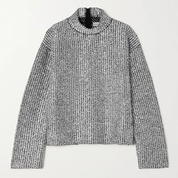 Moncler x Genius 1952 Light Silver Turtleneck Sweater
