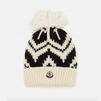 Moncler Wool Rib Knit Beanie