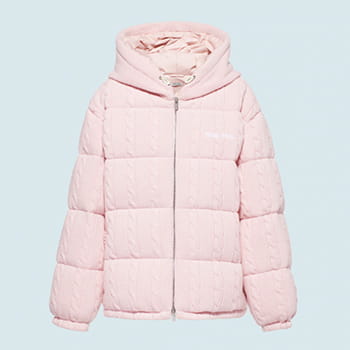 Miu Miu Hooded Cashmere Down Jacket