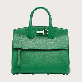 Salvatore Ferragamo Studio Bag in Scrubs Green