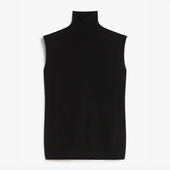 Sportmax Sleeveless Mock Polo-Neck Sweater