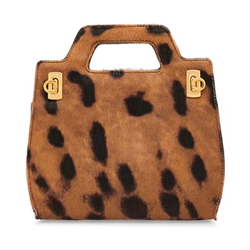 Ferragamo Wanda Mini Bag in Animal Print